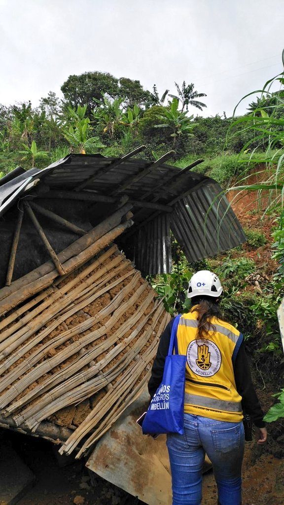 Lluvias ocasionaron deslizamiento en el corregimiento San Sebastián de Palmitas
