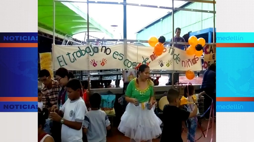 Con jornada lúdica rechazaron trabajo infantil en Medellín
