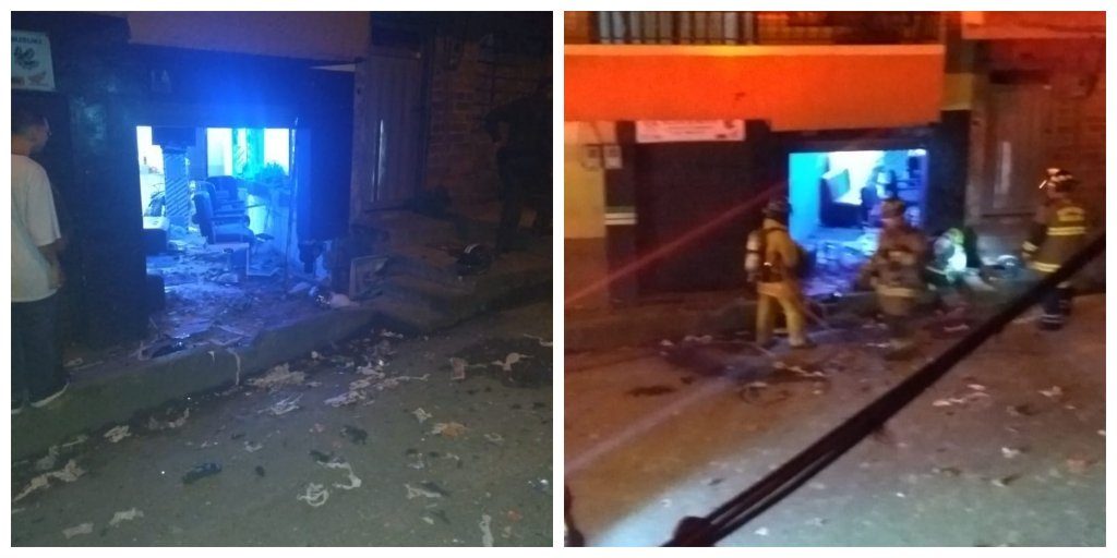 Dos personas resultaron lesionadas por explosión de contador de gas en Belén