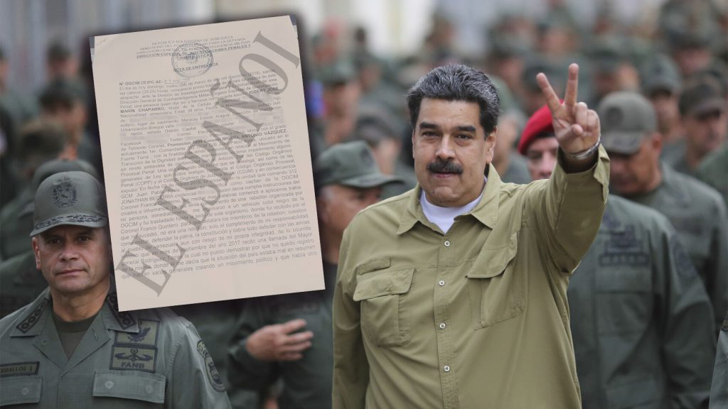 Documentos secretos prueban que Maduro inventó un golpe de Estado para purgar al ejército Documentos secretos prueban que Maduro inventó un golpe de Estado para purgar al ejército
