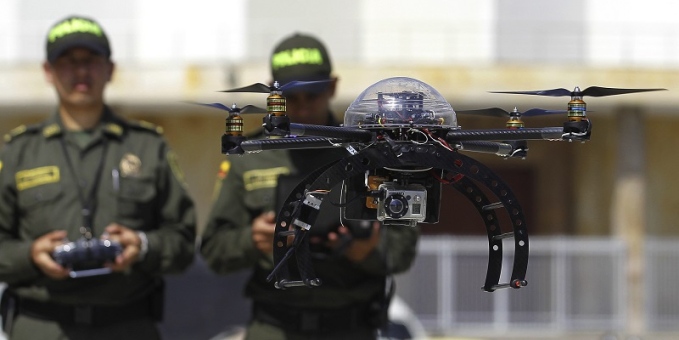 Con modernos drones de vigilancia aérea buscan reducir delitos en la ciudad Con modernos drones de vigilancia aérea buscan reducir delitos en la ciudad