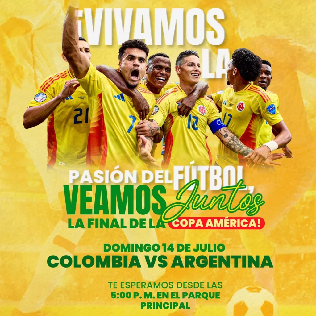 Girardota se prepara para vivir la Final de la Copa América en el Parque Principal