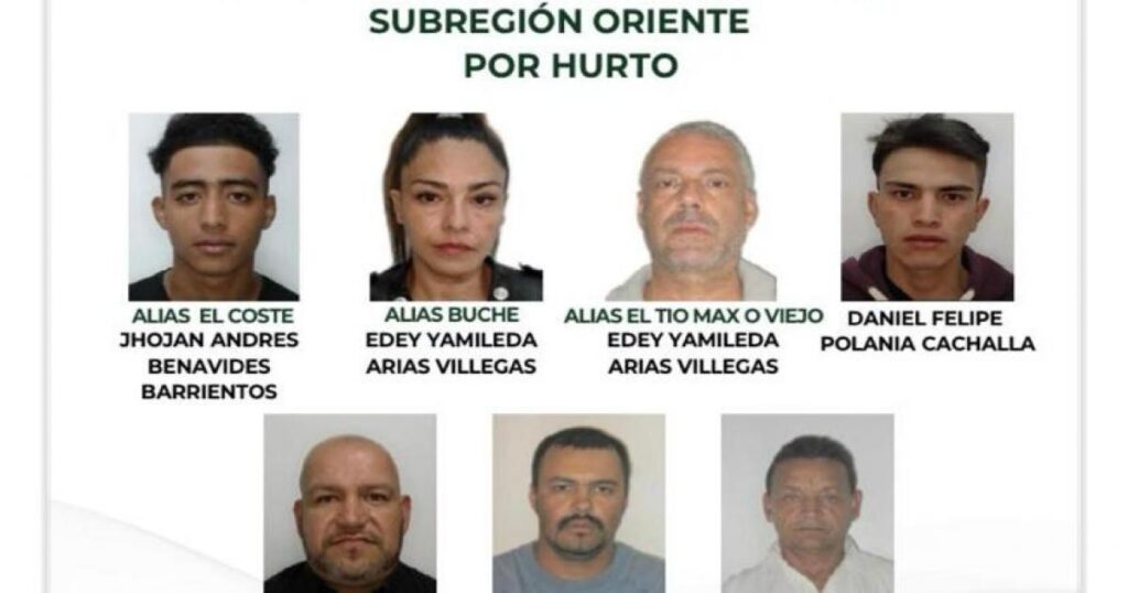 Noticias Antioquia: Se conoce el cartel de los siete más buscados por hurto