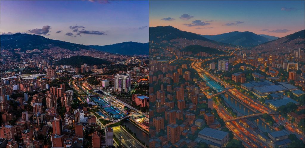 Así se ven algunos lugares de Medellín con animación Ghibli Así se ven algunos lugares de Medellín con animación Ghibli