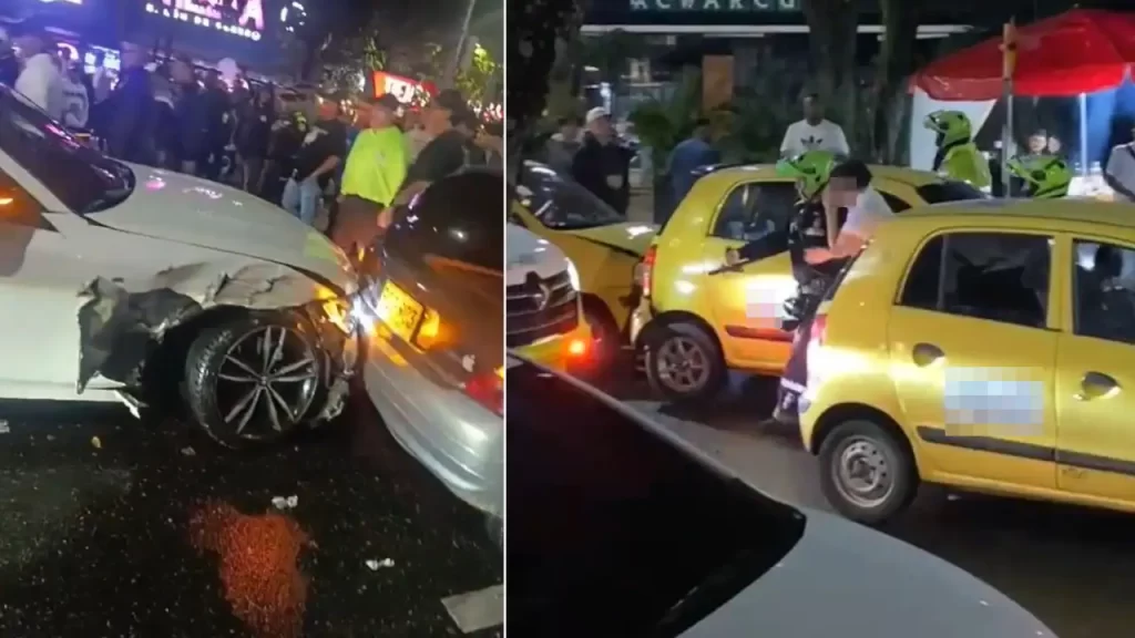 Conductor, al parecer, borracho chocó cinco vehículos en La 70 de Medellín Conductor, al parecer, borracho chocó cinco vehículos en La 70 de Medellín