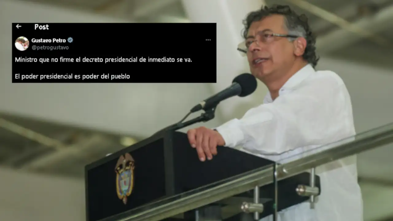 “Ministro que no firme el decreto presidencial se va”: Petro sobre decreto de la consulta popular