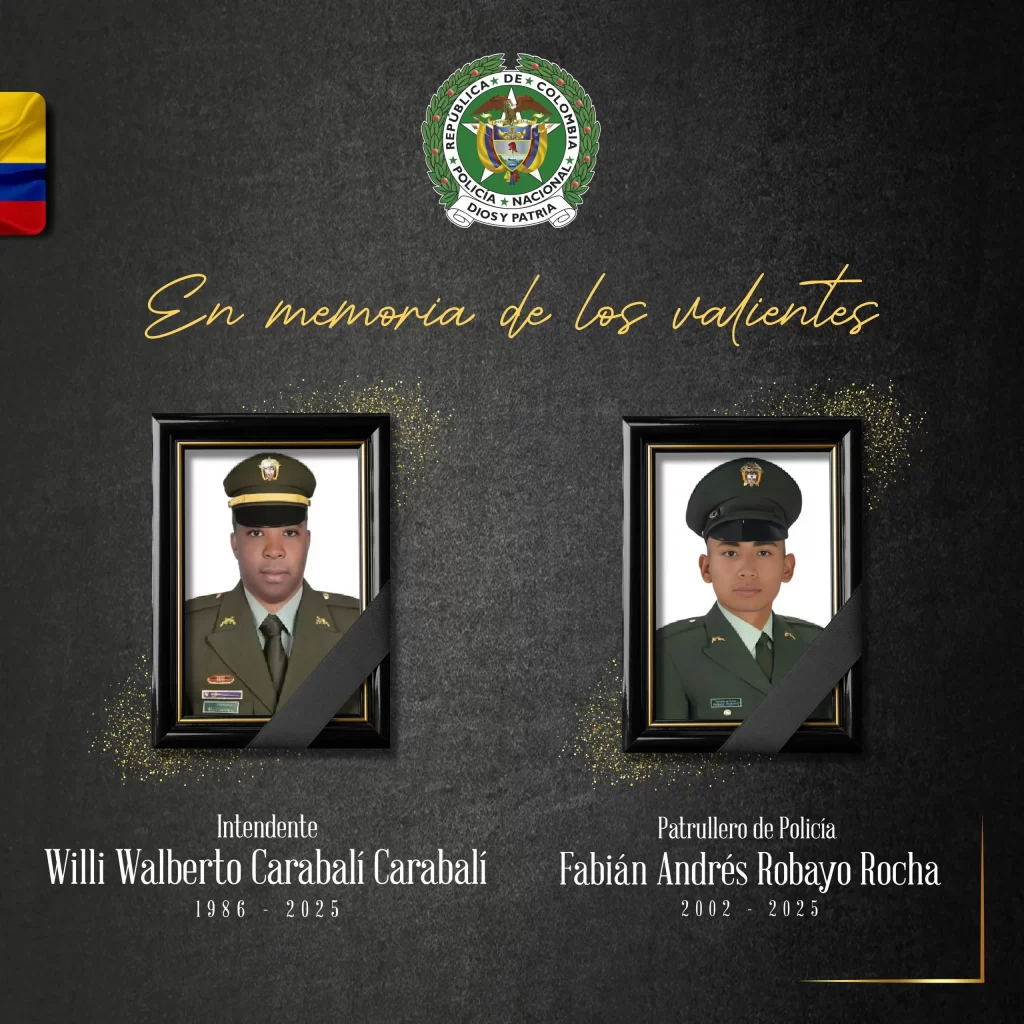 Dos policías fueron asesinados mientras almorzaban en zona rural del Cauca