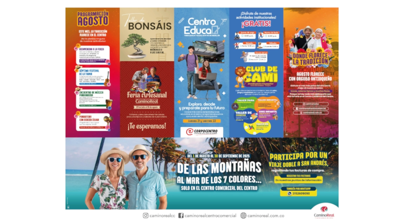 En Medellín hay muchas formas de vivir la Feria de las Flores, y el centro de la ciudad no se queda atrás