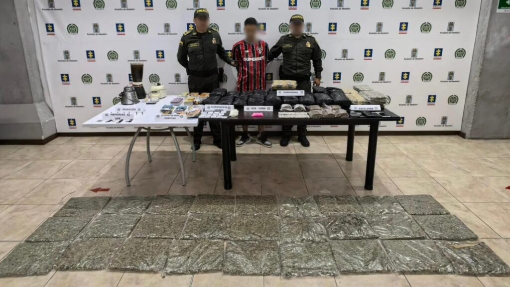 Cae alias “Hanzel”, señalado de almacenar, dosificar y distribuir estupefacientes en Itagüí y La Estrella