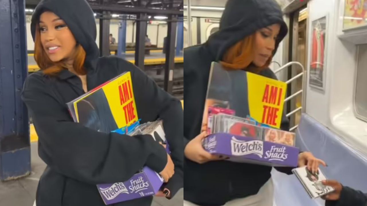 Cardi B vendió su nuevo álbum en el metro de Nueva York: 'Compre mi disco por 9,99 dólares'