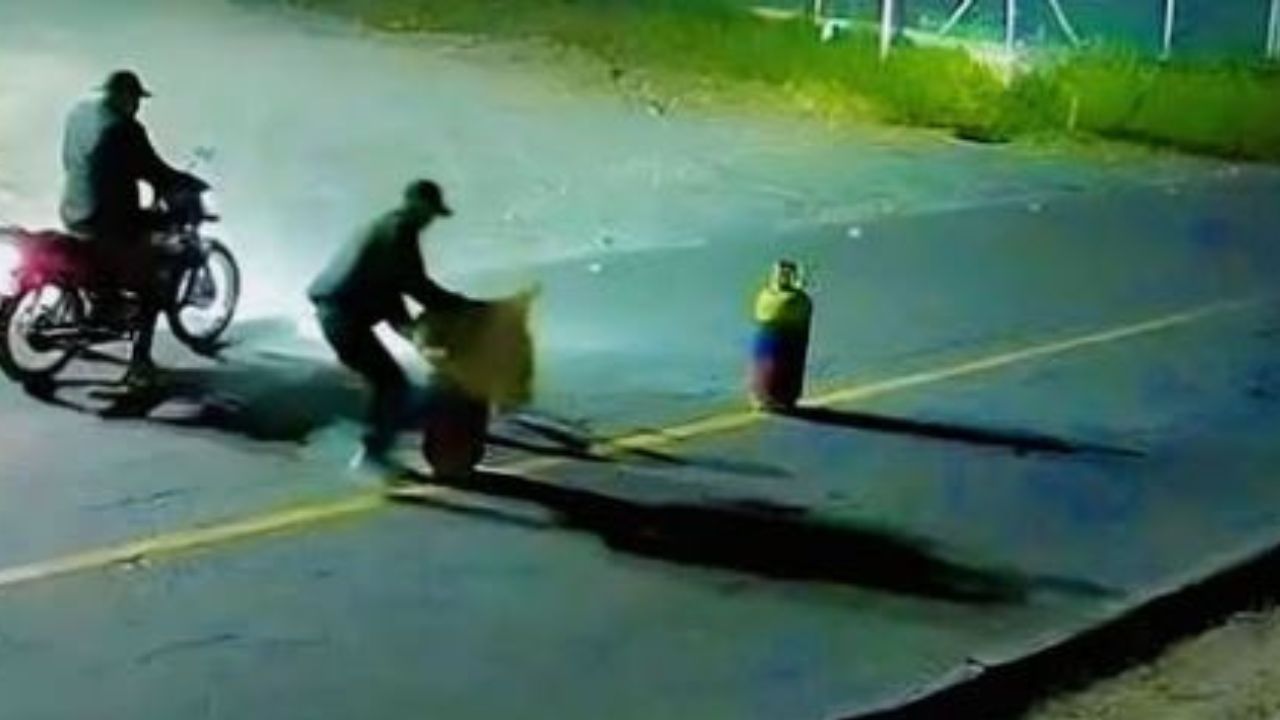 Se llevaron los cilindros de gas