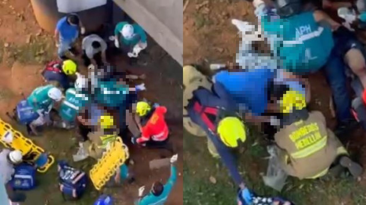 Accidente en Puente de la Madre Laura deja dos heridos
