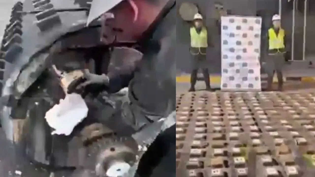 ¡Cargamento millonario! Incautan más de una tonelada de cocaína oculta en maquinaria con rumbo a Italia