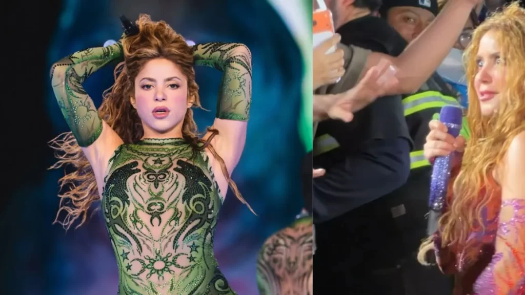 ¡Se le borró la sonrisa! La incómoda reacción de Shakira al ver a Piqué ‘personificado’ en pleno concierto