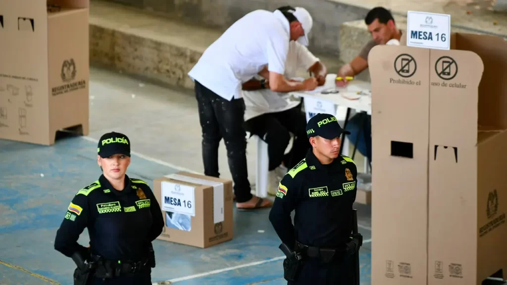 Balance de seguridad en jornada electoral en Medellín Balance de seguridad en jornada electoral en Medellín