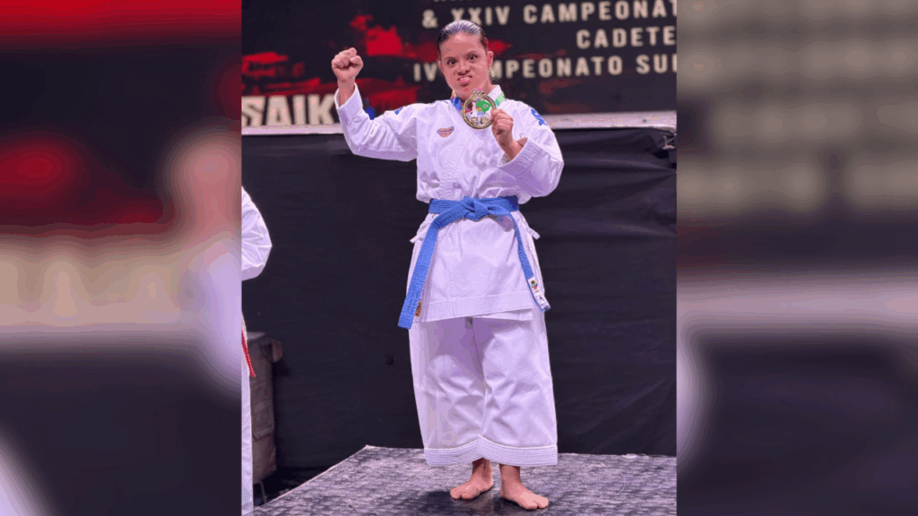 Laura Susana Vallejo hizo historia: ganó el oro suramericano en Para Karate