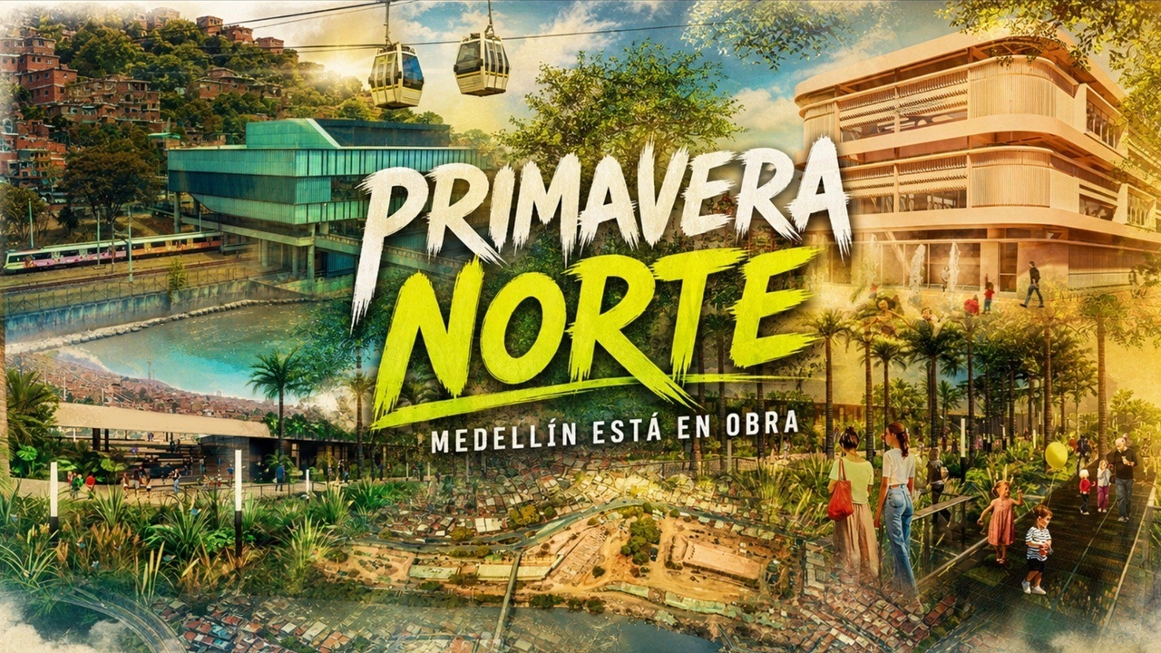 Medellín avanza en la construcción de 'Primavera Norte', que tendrá uno de los varios Recreos de la ciudad