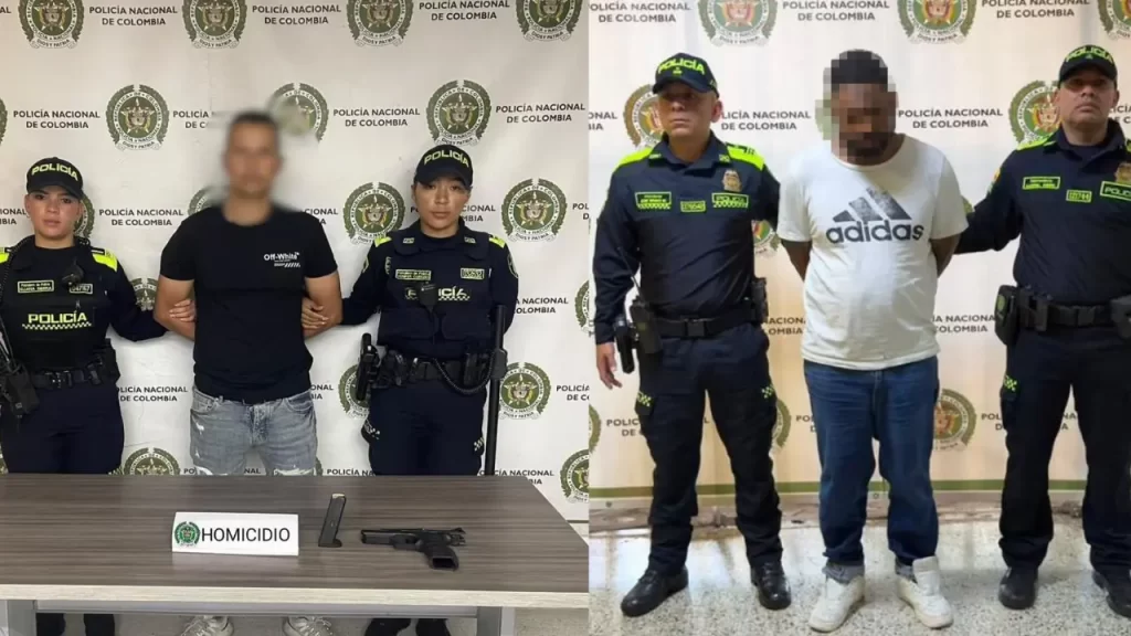 Capturan a dos presuntos homicidas en Medellín Capturan a dos presuntos homicidas en Medellín