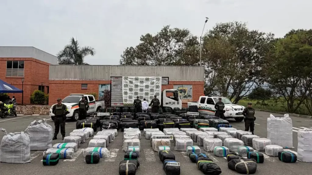 Incautan 3,8 toneladas de marihuana en el Valle del Cauca