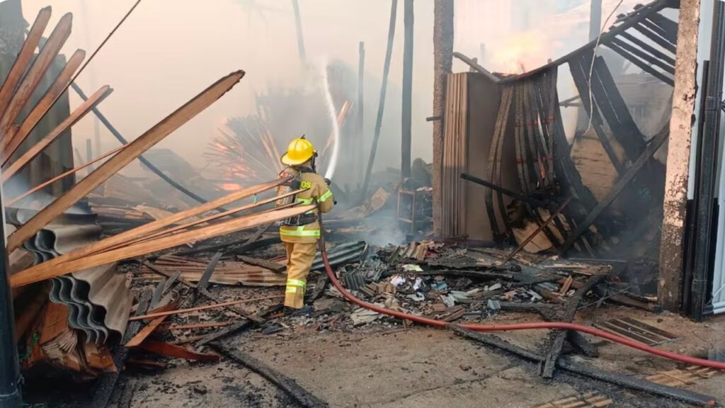 Incendio en aserrío de Bello dejó dos perros muertos y daños en una vivienda Incendio en aserrío de Bello dejó dos perros muertos y daños en una vivienda