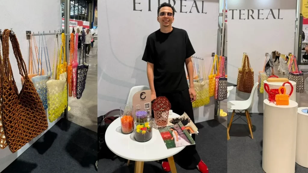 ¡Brillo, arte y talento local! ETEREAL, la marca de bolsos y accesorios en pedrería que deslumbra en Colombiamoda ¡Brillo, arte y talento local! ETEREAL, la marca de bolsos y accesorios en pedrería que deslumbra en Colombiamoda