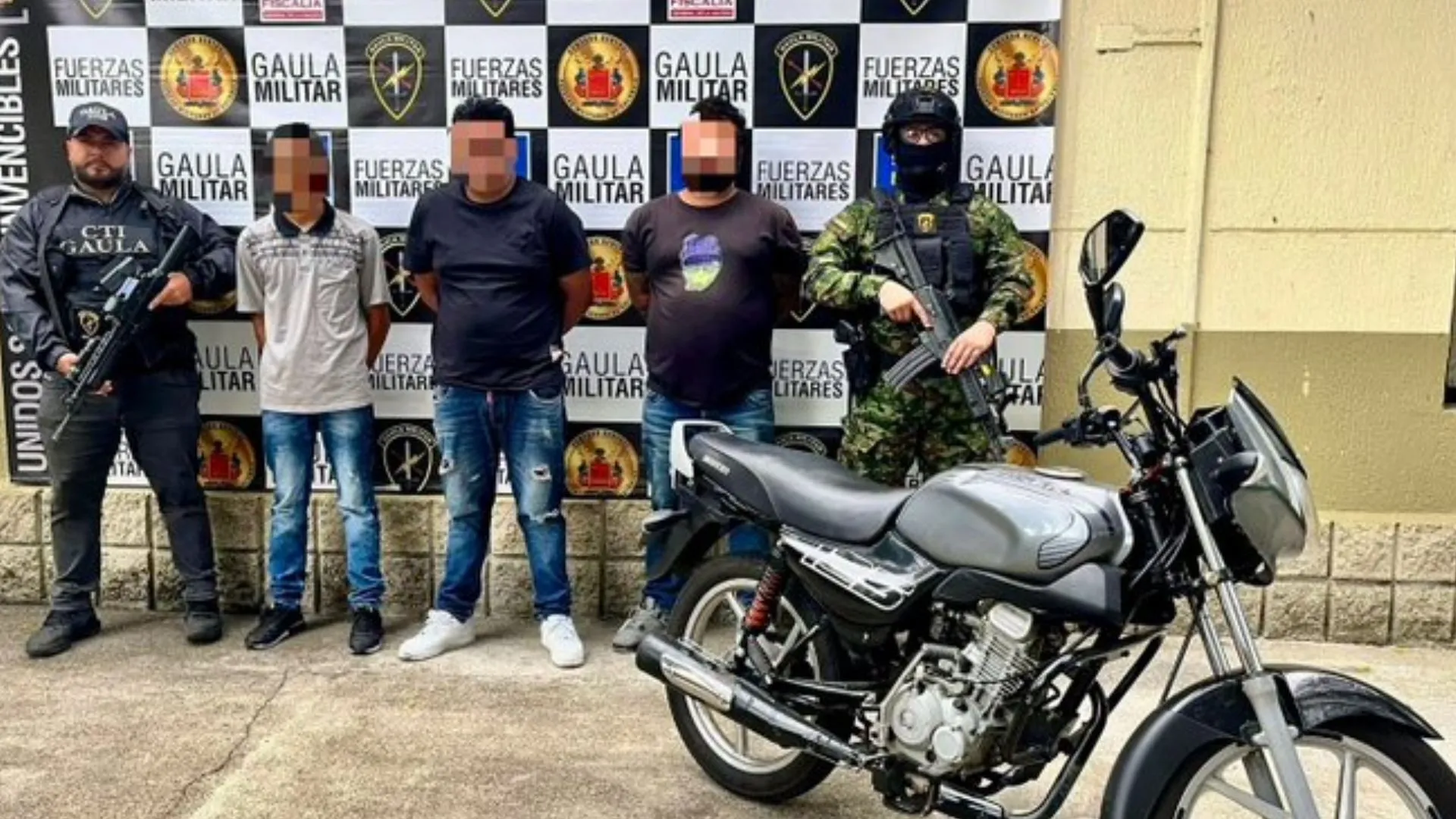 ¡Golpe a la extorsión! Capturan a tres presuntos integrantes de 'El Pesebre' en el Valle de Aburrá