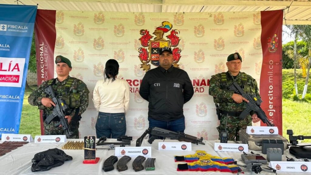 Alias ‘La Mona’ cayó en Briceño, al parecer manejaba drones y explosivos de las disidencias de las Farc