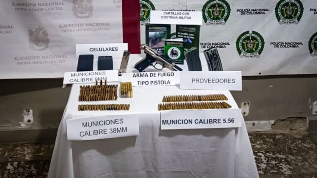 Capturan a alias «Lucho», cabecilla del Clan del Golfo en Ituango: pistola, celulares y municiones incautadas