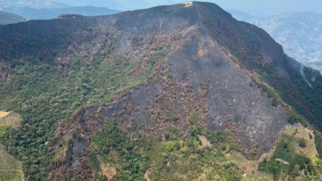 Finalizan las labores de extinción de los incendios forestales en la zona rural de Abejorral