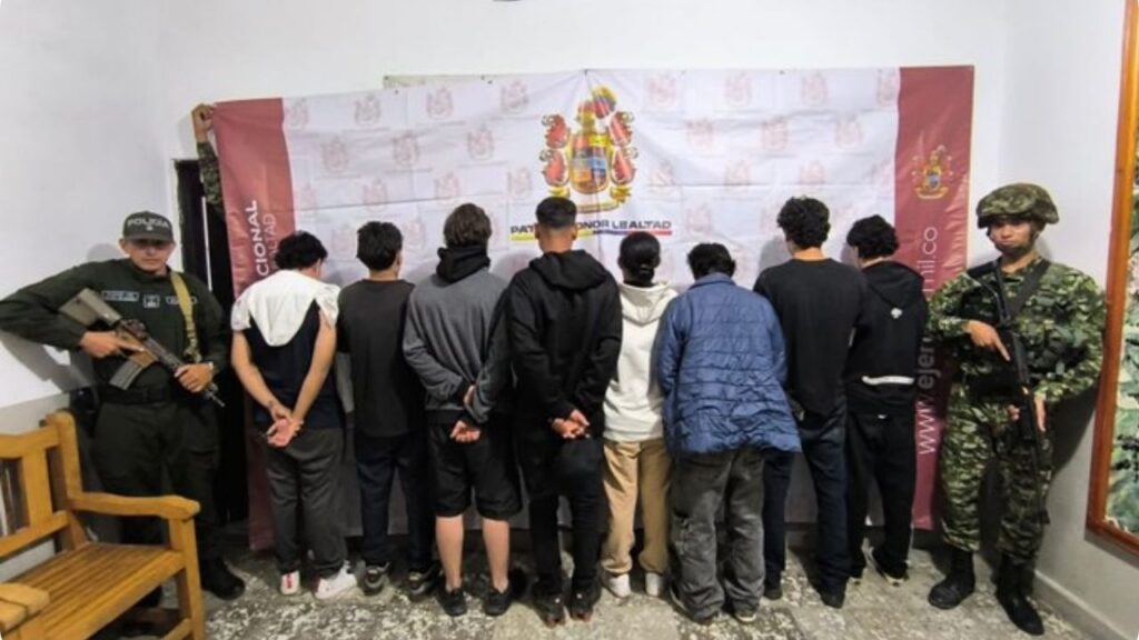 Ocho capturados en Donmatías por explotación ilegal de yacimientos mineros