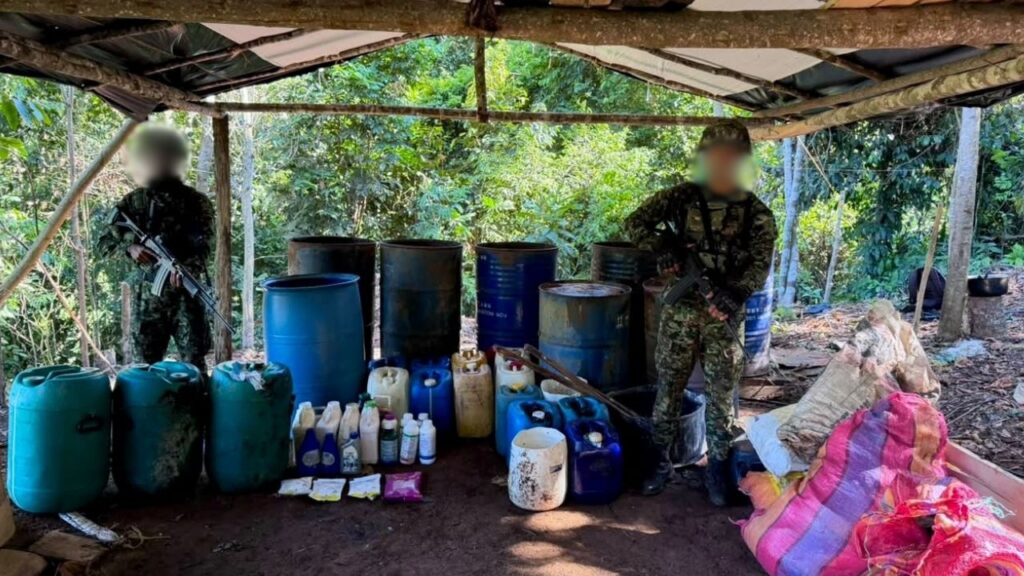 Destruyeron dos laboratorios de coca en San Luis: operativo deja 0 millones en pérdidas al Clan del Golfo Destruyeron dos laboratorios de coca en San Luis: operativo deja 0 millones en pérdidas al Clan del Golfo