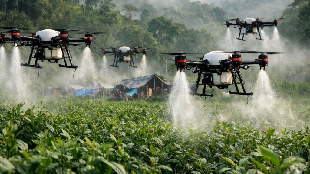 Valdivia rechaza aspersión con drones y pide reactivar la sustitución voluntaria de cultivos Valdivia rechaza aspersión con drones y pide reactivar la sustitución voluntaria de cultivos