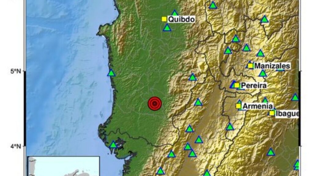 las zonas del país donde se reportó movimiento la mañana de este lunes las zonas del país donde se reportó movimiento la mañana de este lunes