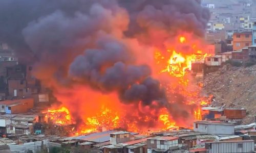 ¡Infierno en Lima! Polvorería explotó y dejó 80 casas destruídas, 4 heridos y varios animalitos quemados